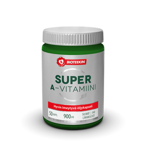 Bioteekin Super A-vitamiini 50 kapselia TARJOUS