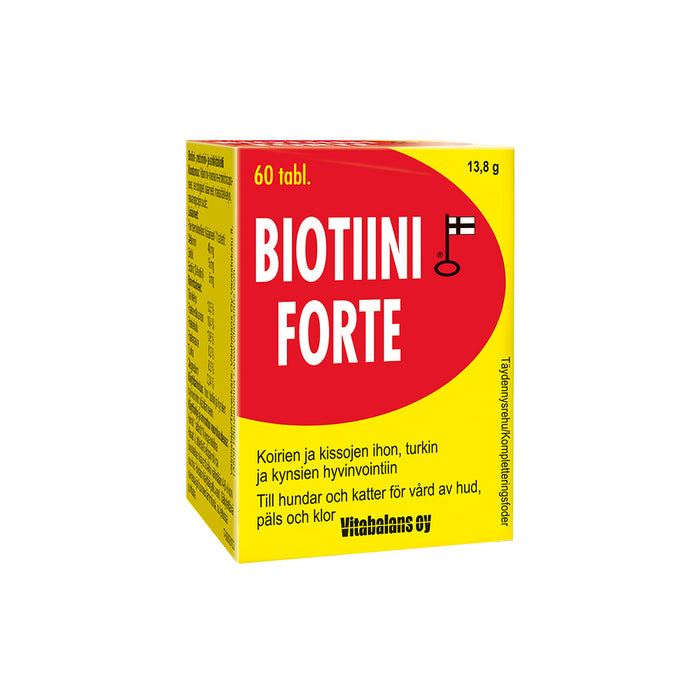 Biotiini Forte tabletti koiralle ja kissalle 60 kpl