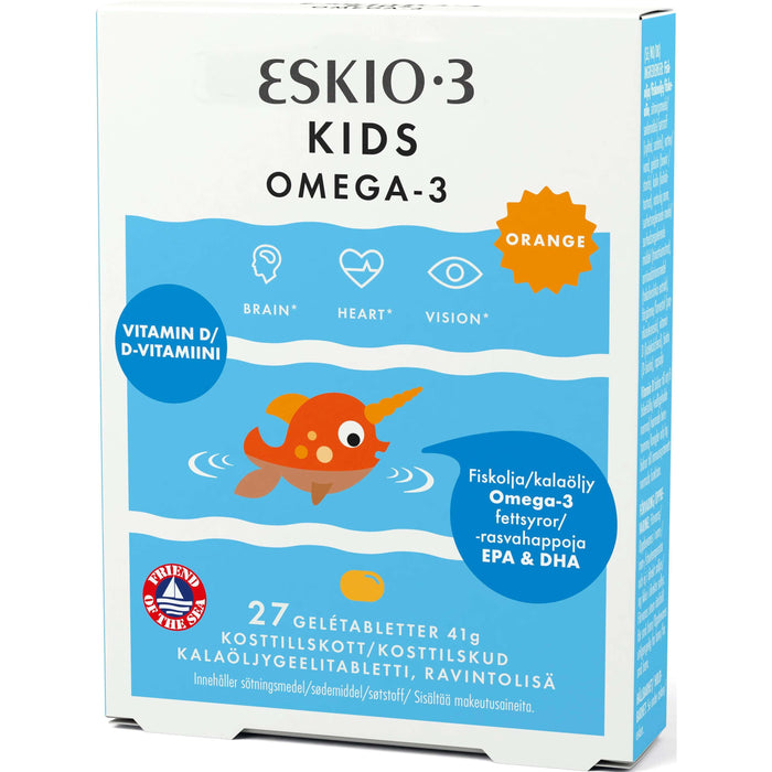 Eskio-3 Kids omega-3 geelitabletti 27 tablettia