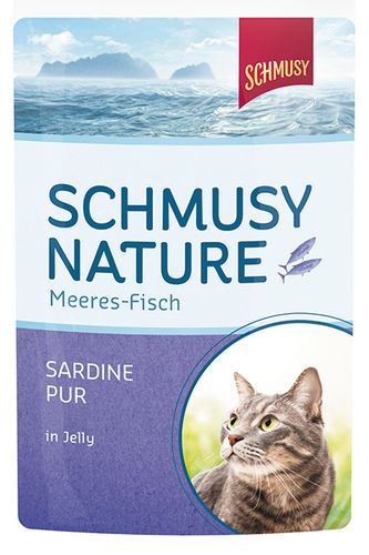 Schmusy Nature sardiini hyytelössä kissalle 100 g