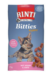Rinti Bitties Puppy kana & ankka koiralle 75 g