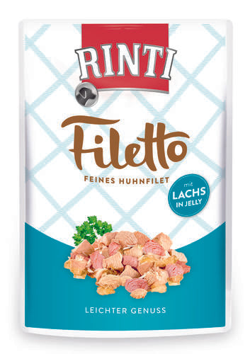 Rinti Filetto kana & lohi hyytelössä koiralle 24 x 100 g
