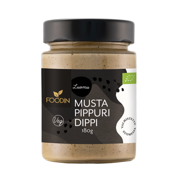 Foodin Mustapippuridippi 180g