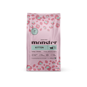 Monster Cat Grain Free Kitten Turkey-Chicken kissalle 400 g