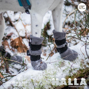 HALLA-fleecetossut harmaat 4 kpl pakkaus XXS