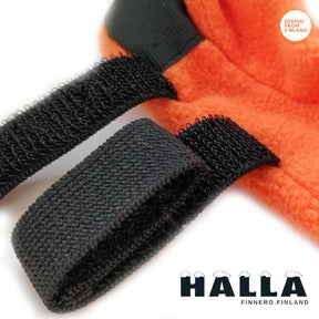 HALLA-fleecetossut oranssit 4 kpl pakkaus XXS