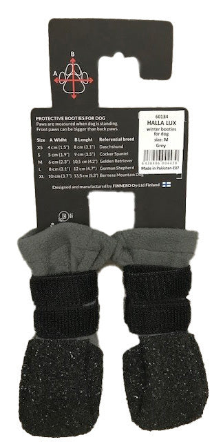 HALLA LUX tossut harmaat 2 kpl pakkaus XS