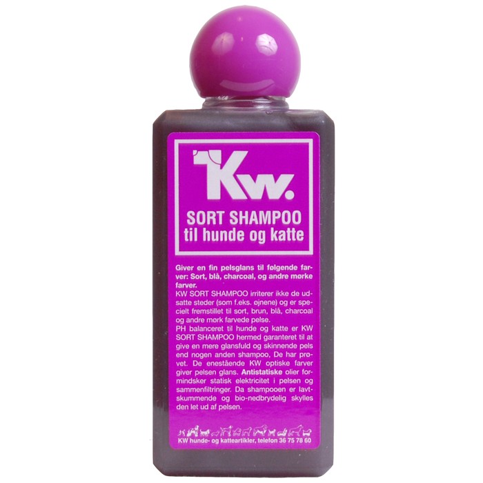 KW Musta shampoo koirille ja kissoille 200 ml