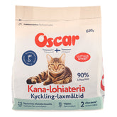 Oscar Kana-lohiateria kissalle 650 g