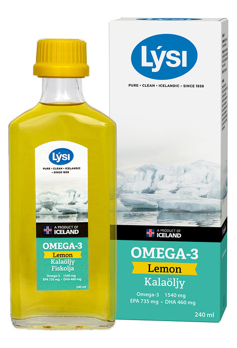 Lysi Omega-3 Lemon kalaöljy 240 ml