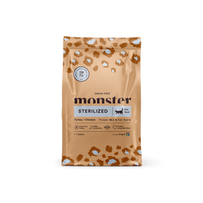 Monster Cat Grain Free Sterilized Turkey-Chicken kissalle 2 kg