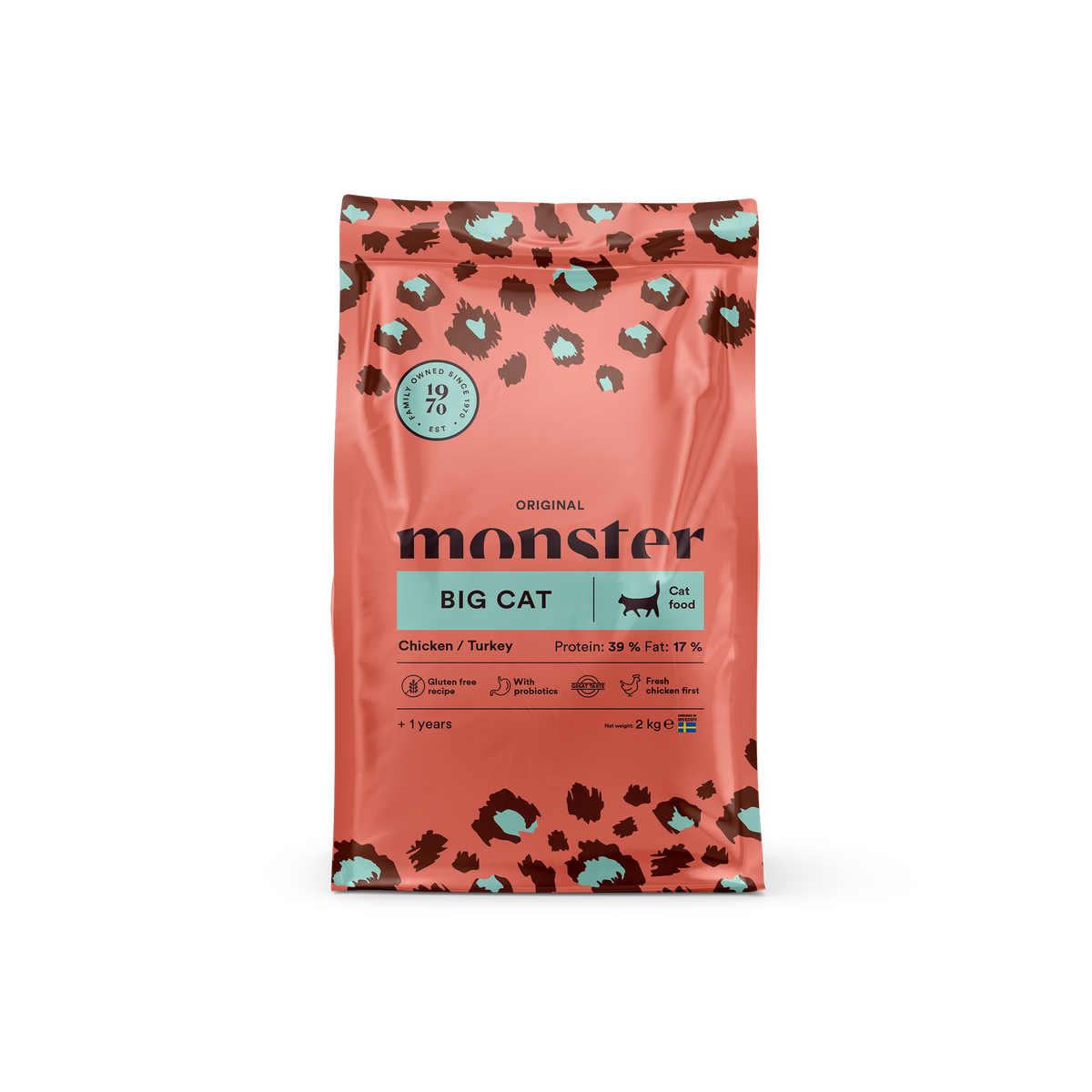 Monster Cat Original Big Cat Chicken-Turkey kissalle 2 kg