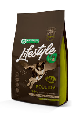 Nature's Protection Lifestyle Grain Free Adult All Breed siipikarja koiralle 1,5 kg