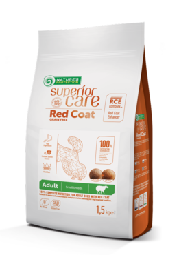 Nature's Protection Superior Care Red Coat Adult Small Breed lammas koiralle 1,5 kg