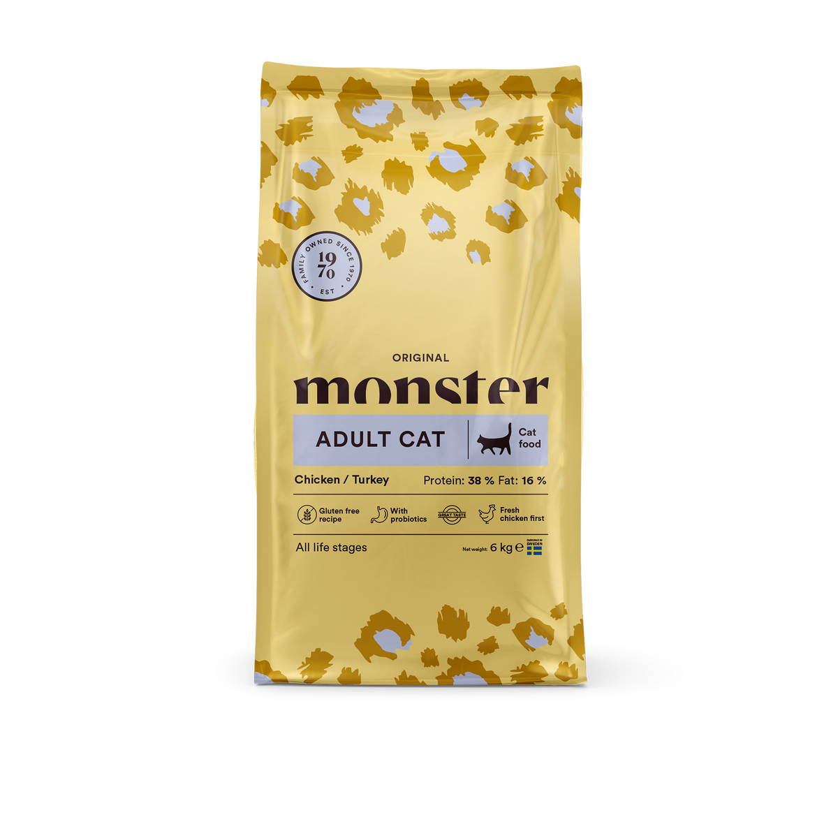 Monster Cat Original Adult Chicken-Turkey kissalle 6 kg