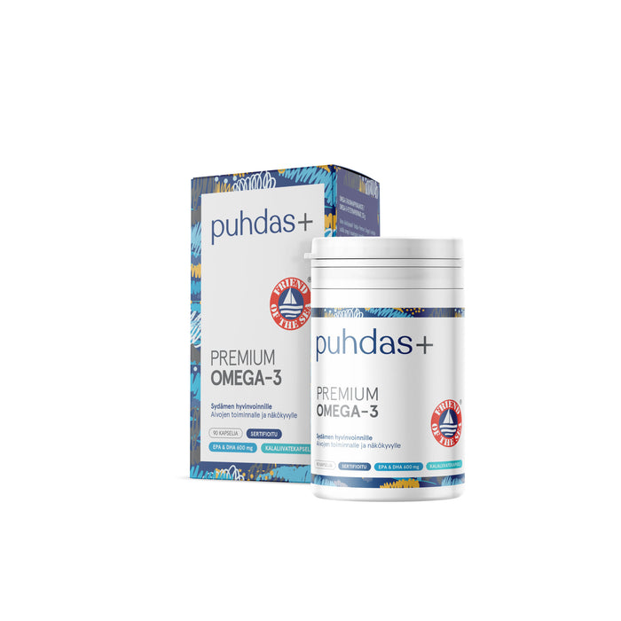 Puhdas+ Premium Omega-3 90 kapselia