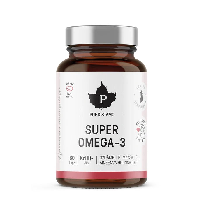 Puhdistamo Super Omega-3 60 pehmytkapselia