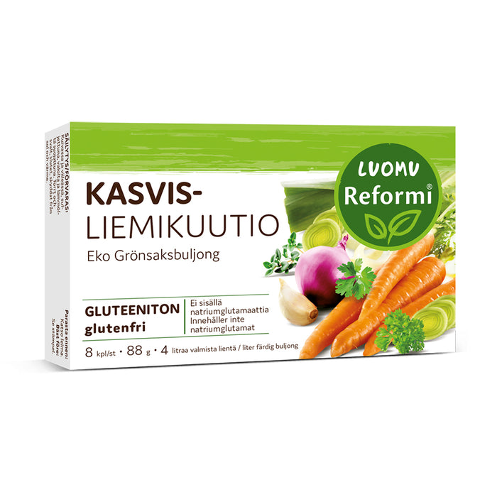 Reformi Luomu Kasvisliemikuutio 8 kpl