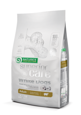 Nature's Protection Superior Care White Dogs Adult Small & Mini lammas koiralle 10 kg