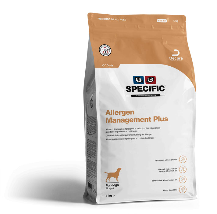 Specific CΩD-HY Allergen Management Plus koiralle 12 kg SÄÄSTÖPAKKAUS