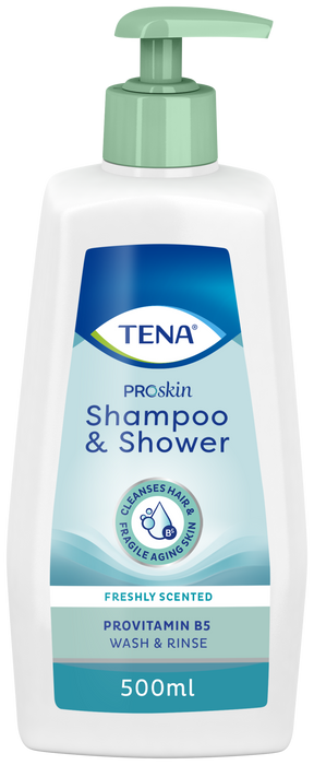 TENA Shampoo & Shower suihkushampoo 500 ml