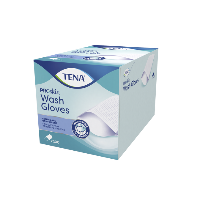 TENA Wash Gloves pesukinnas vuoriton 200 kpl