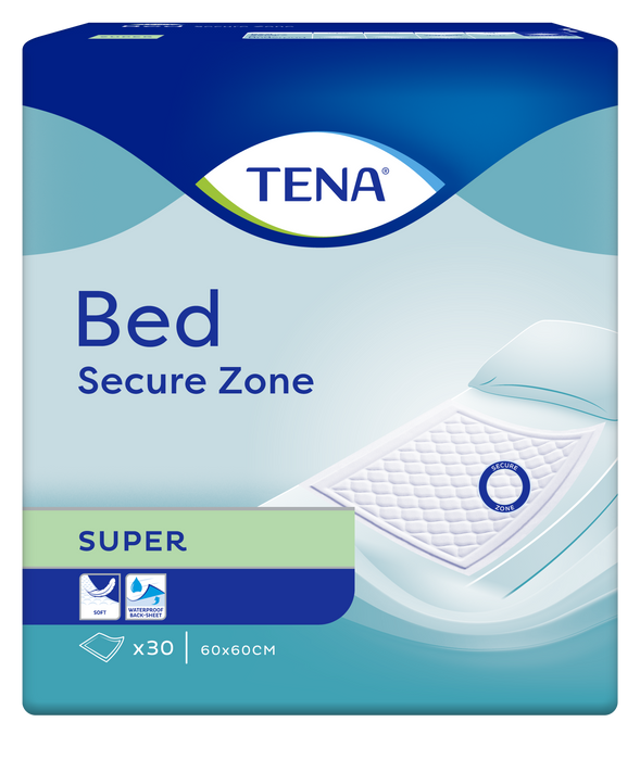 TENA Bed Vuodesuoja Secure Zone Super 60 x 60 cm 30 kpl