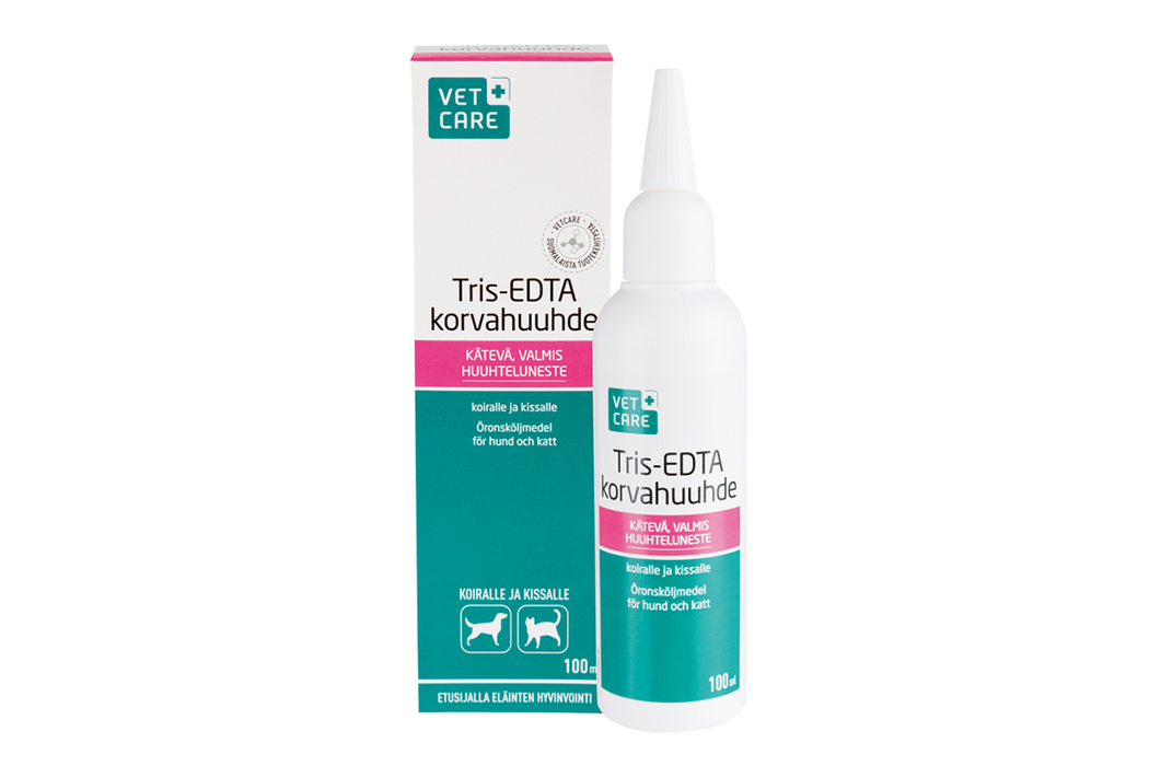 Vetcare Tris-EDTA korvahuuhde 100 ml