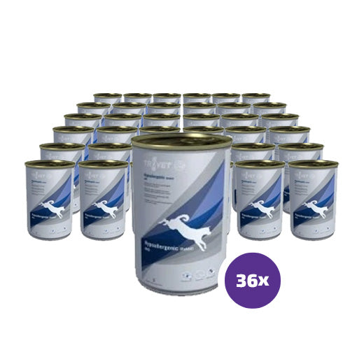 Trovet RRD Hypoallergenic Kani-Riisi koiralle 36 x 400 g SÄÄSTÖPAKKAUS