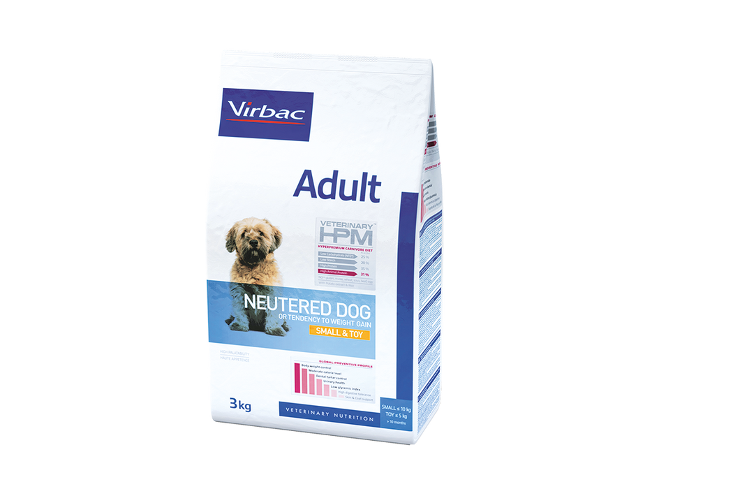 Virbac Adult Neutered Dog Small & Toy koiralle 3 kg