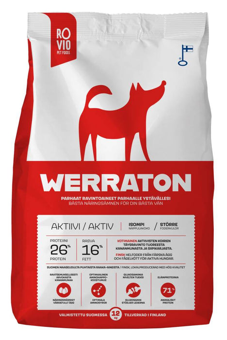 Werraton Aktiivi koiranruoka 12 kg