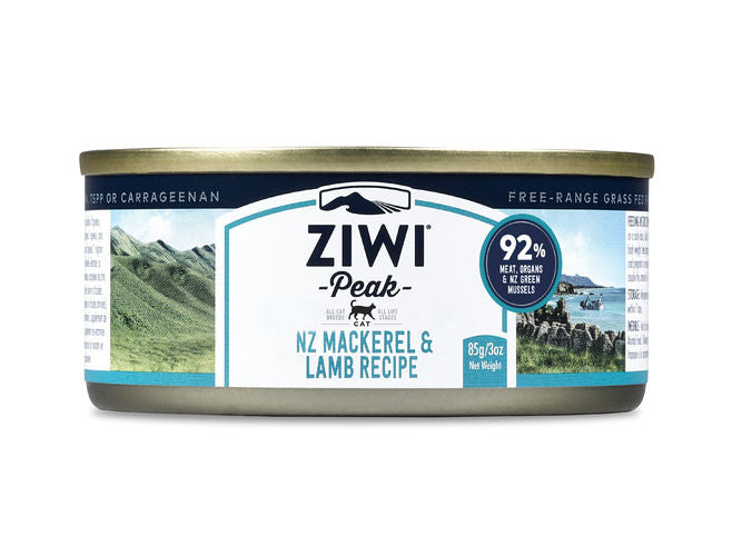 ZiwiPeak Uuden-Seelannin makrilli & lammas kissalle 6 x 85 g