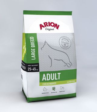 Arion Adult Large Kana & Riisi koiralle 12 kg