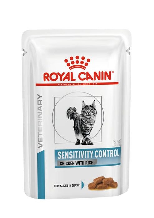 Royal Canin Veterinary Diets Derma Sensitivity Control Chicken annospussi kissan märkäruoka 12 x 85 g