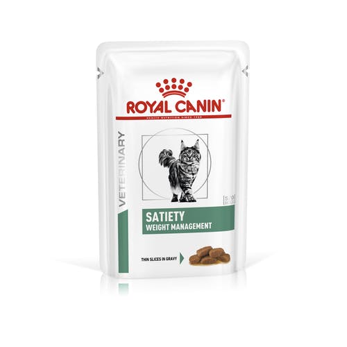 Royal Canin Veterinary Diets Weight Management Satiety Thin Slices In Gravy annospussi kissan märkäruoka 85 g MAISTELUPAKKAUS