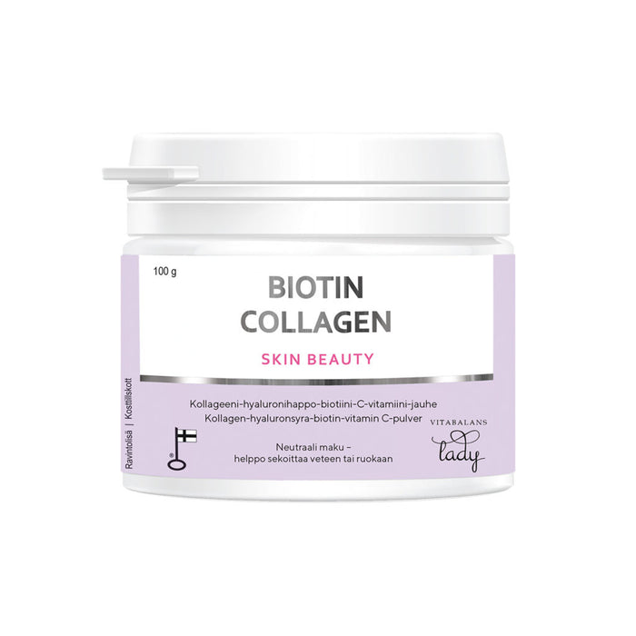 Vitabalans Biotin Collagen Skin Beauty jauhe 100 g