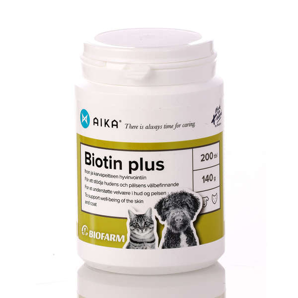 AIKA Biotin plus kissalle ja koiralle 200 tablettia