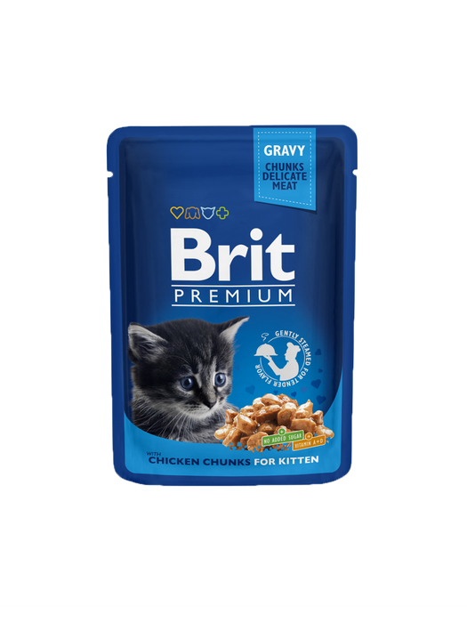 Brit Premium Cat Kana kastikkeessa kissanpennuille 100 g