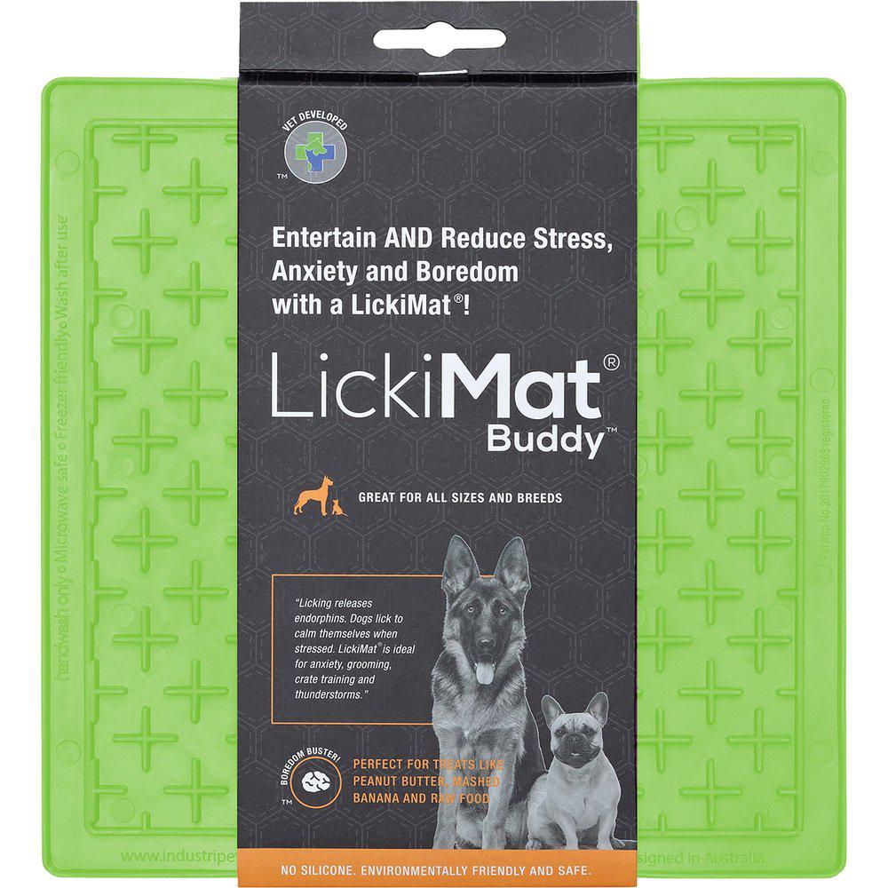 LickiMat Buddy Aktivointimatto vihreä 20 cm x 20 cm