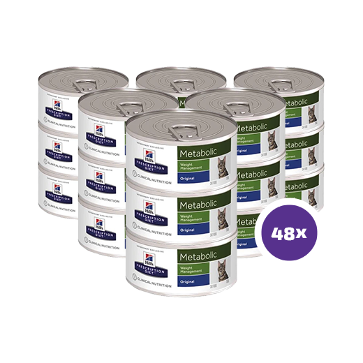 Hill's Metabolic säilykepurkki kissalle 48 x 156 g SÄÄSTÖPAKKAUS
