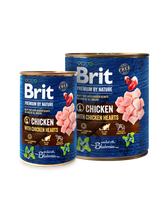 Brit Premium by Nature Kana-sydän koirille 400 g