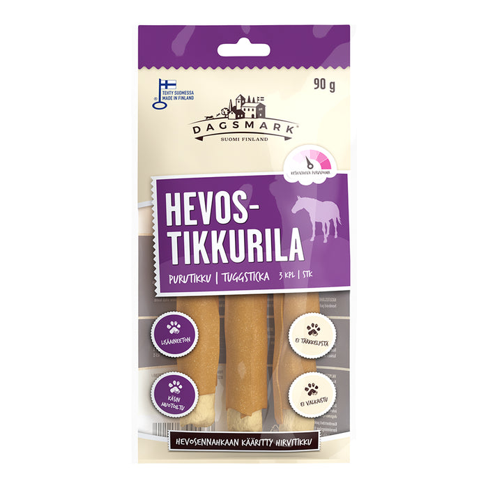 Dagsmark Hevostikkurila koiralle 3 kpl 90 g