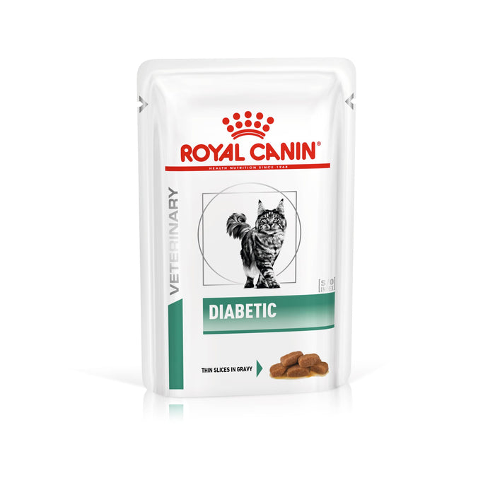 Royal Canin Veterinary Diets Weight Management Diabetic Slices In Gravy annospussi kissan märkäruoka 48 x 85 g SÄÄSTÖPAKKAUS