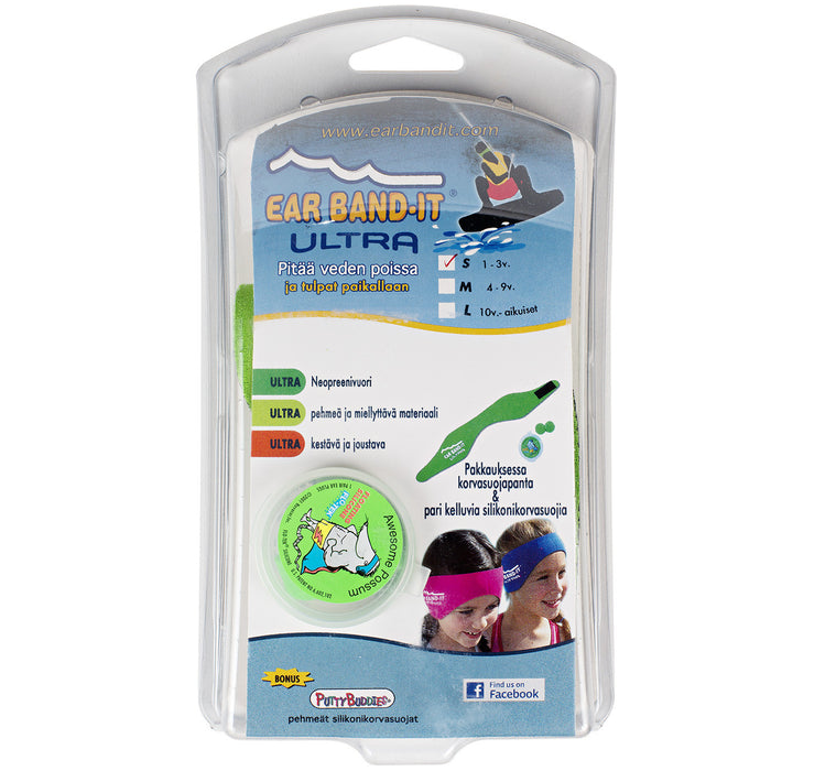 Ear Band-It Ultra M Sininen korvasuojapanta 4-9 vuotiaille