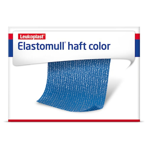 Elastomull haft color joustava kiinnityssidos 6 cm x 20 m sininen