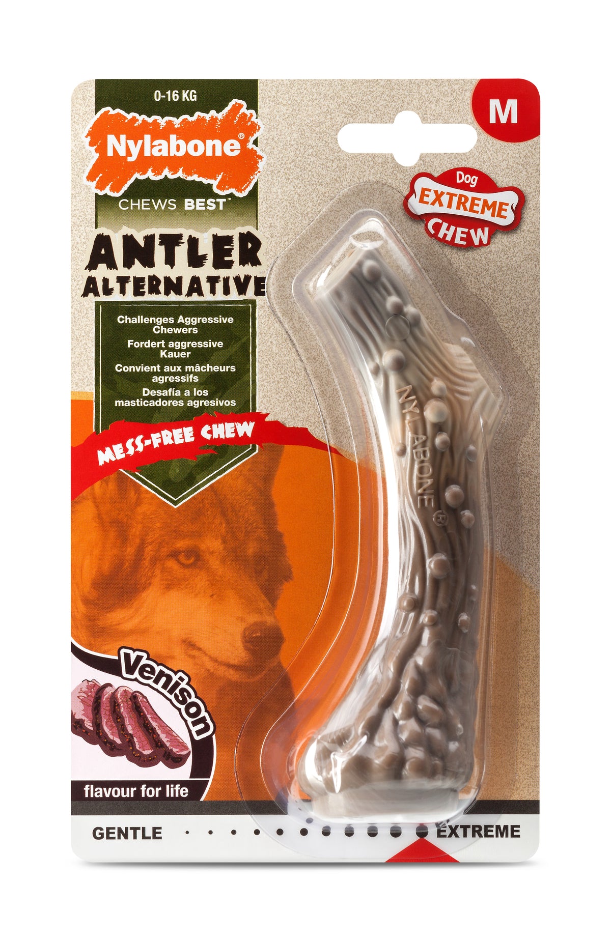 Nylabone Extreme Chew Antler purulelu peura M