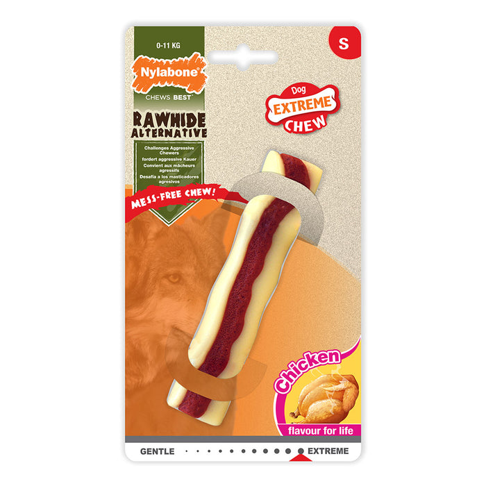 Nylabone Extreme Chew Rawhide Roll purulelu kana S