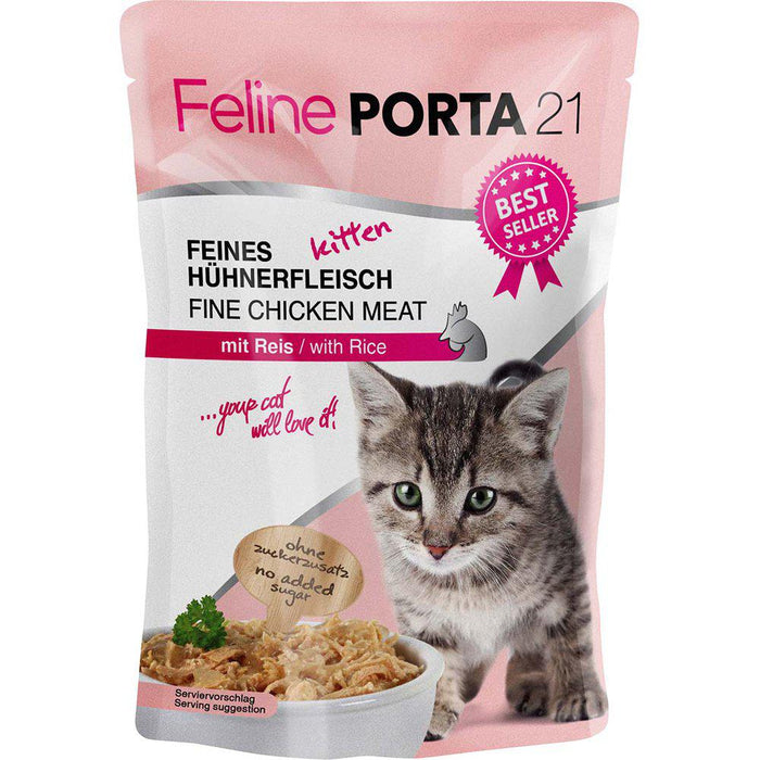 Feline Porta 21 Kitten Kana & Riisi 20 x 100 g