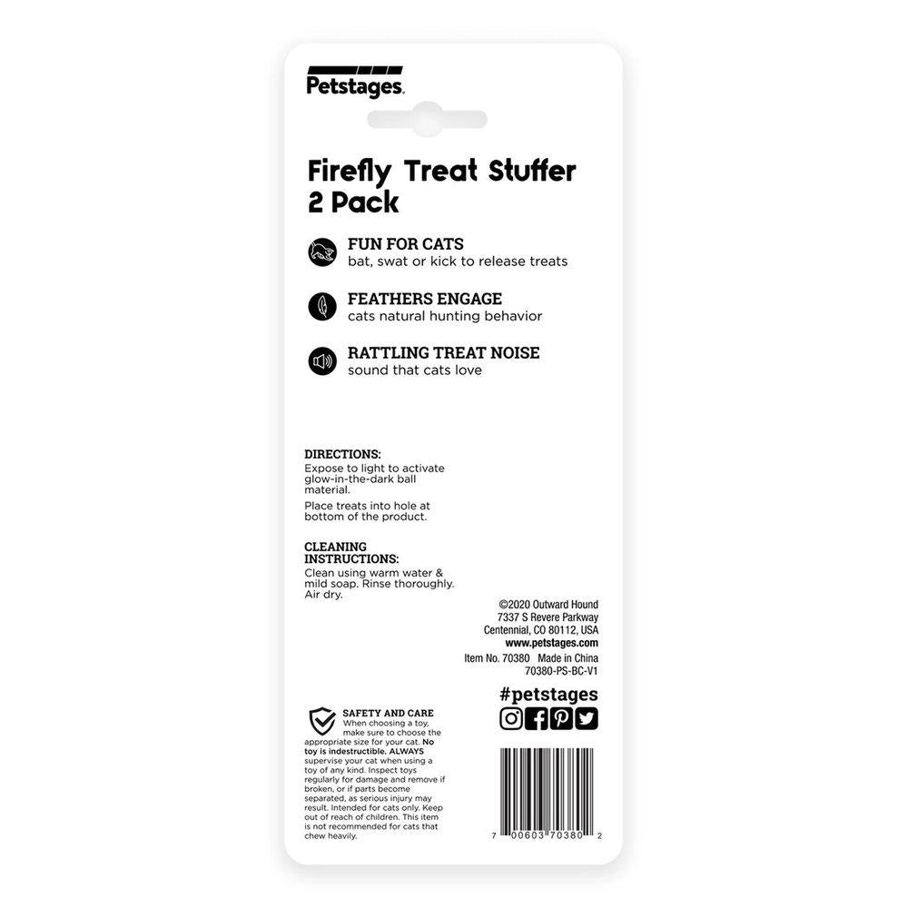 Petstages Firefly treat stuffer 2 kpl kissanlelu