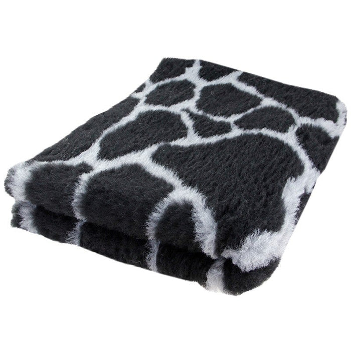 Foxy Fur makuualusta musta-harmaa reptile 100 cm x 75 cm